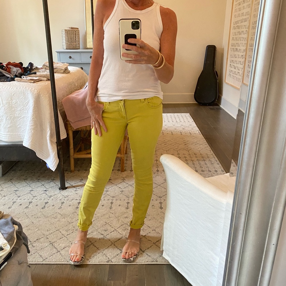 CABi citron skinny jeans